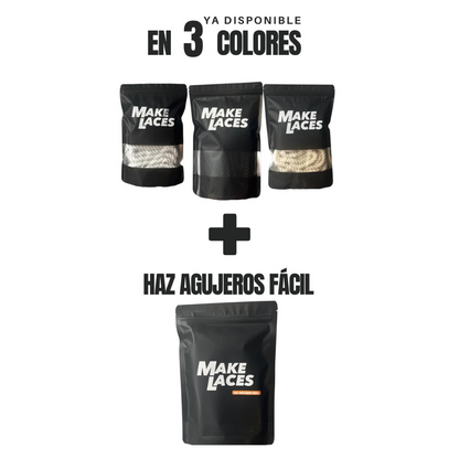 PACK PREMIUM. Cordón Grueso + Alicates para hacer agujeros